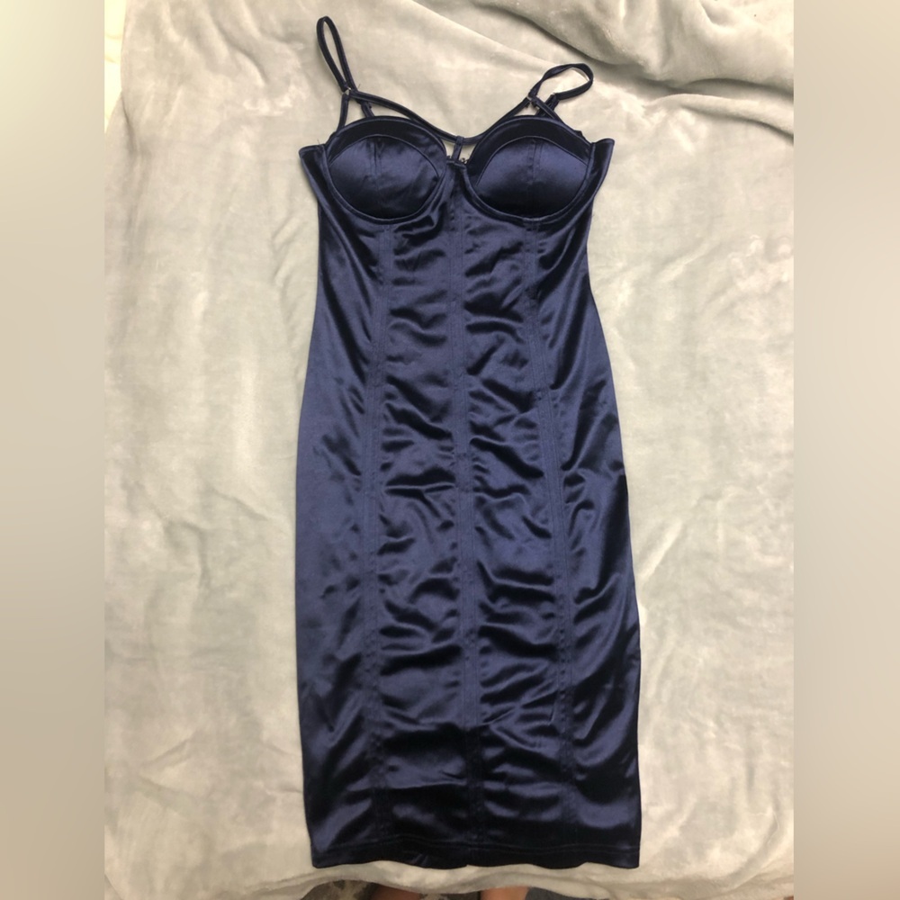 🌸Fashion Nova navy blue dress